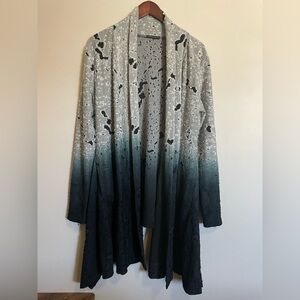 Alberto Makali Distressed Gray and Black Knit